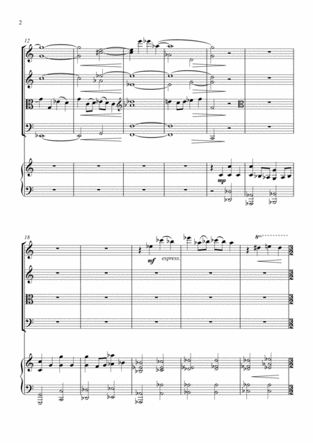 Elegiac Concertino For Harp And String Quartet Page 2
