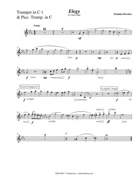 Elegy By Nick Bowden Instrumental Parts And Score Page 2