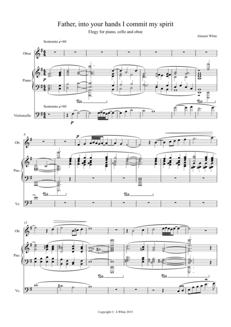 Elegy For Piano Cello And Oboe Page 2