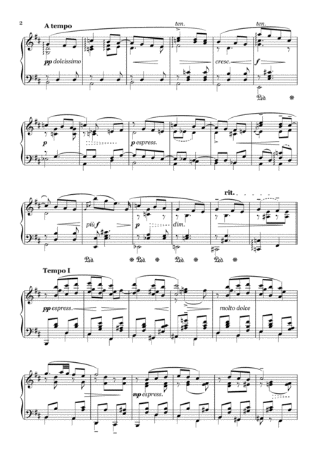 Elgar Adieu Piano Solo Page 2