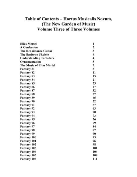 Elias Mertel Hortus Musicalis Novum The Fantasies Volume 3 Transcribed For Baritone Ukulele Page 2