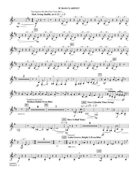 Ellington Arr Stephen Bulla Bb Bass Clarinet Page 2