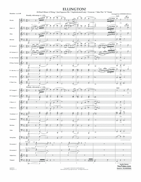 Ellington Arr Stephen Bulla Conductor Score Full Score Page 2