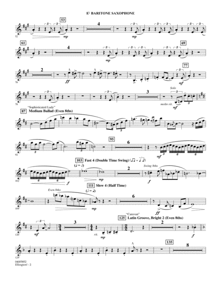 Ellington Arr Stephen Bulla Eb Baritone Saxophone Page 2