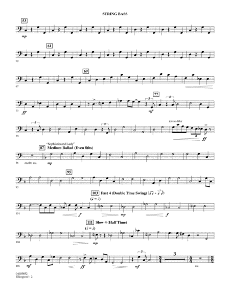Ellington Arr Stephen Bulla String Bass Page 2