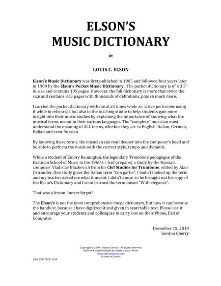 Elsons Complete Music Dictionary Digital Download Edition Page 2