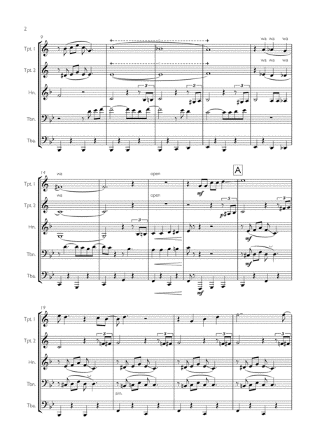 Elvis Presley Blue Christmas For Brass Quintet Page 2