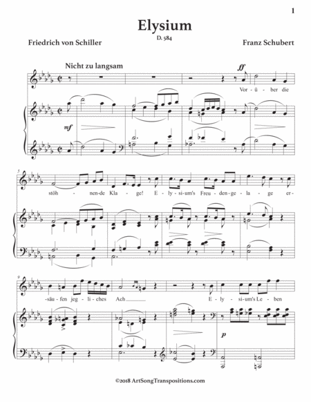 Elysium D 584 D Flat Major Page 2