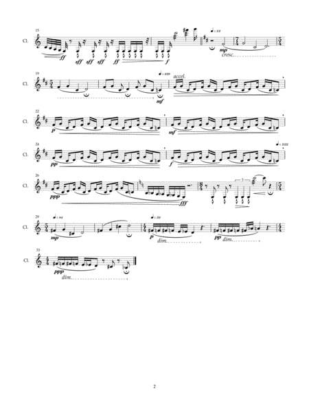 Empty A Clarinet Solo Page 2