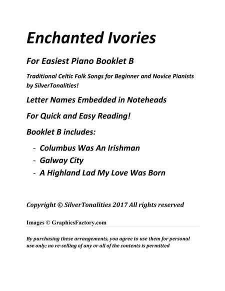 Enchanted Ivories For Easiest Piano Booklet B Page 2