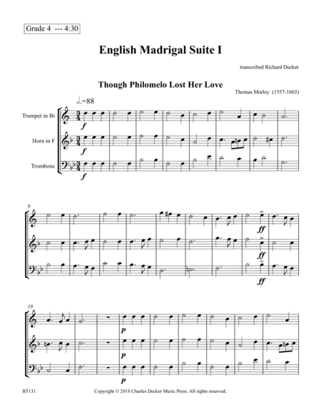 English Madrigal Suite I For Brass Trio Page 2