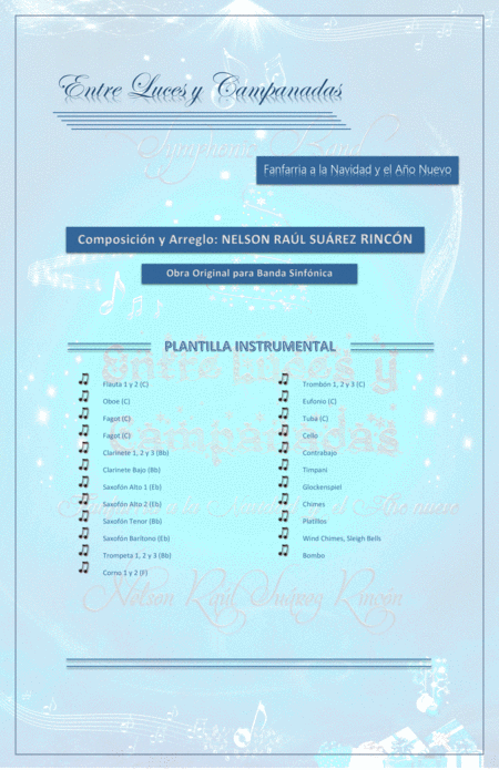 Entre Luces Y Campanadas Fanfare Concert Band Score Page 2