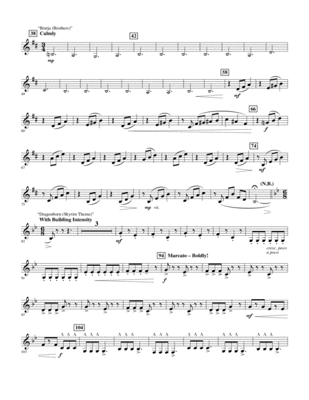 Epic Gaming Themes Eb Alto Clarinet Page 2