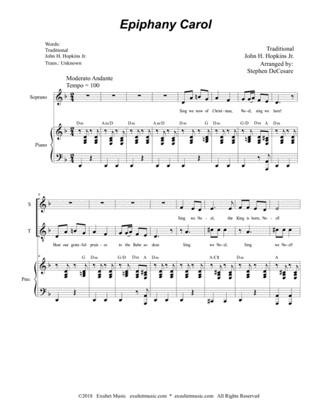 Epiphany Carol Duet For Soprano And Tenor Solo Page 2