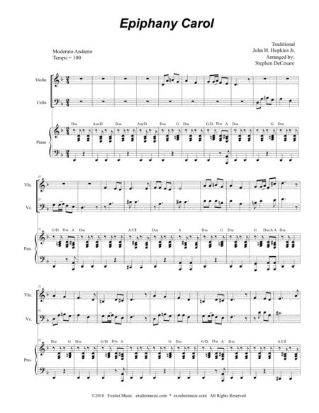 Epiphany Carol Duet For Violin And Cello Page 2