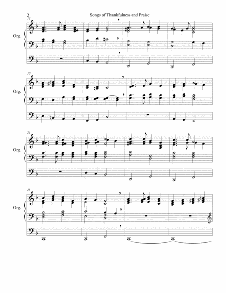 Epiphany Organ Solo Songs Of Thankfulness And Praise Page 2