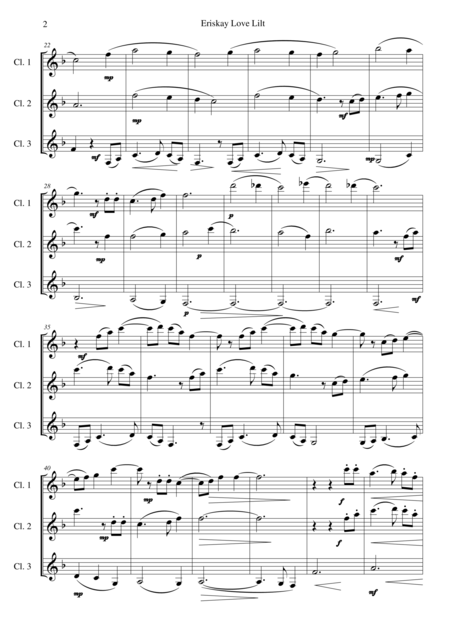 Eriskay Love Lilt Vair Mio For Clarinet Trio Page 2