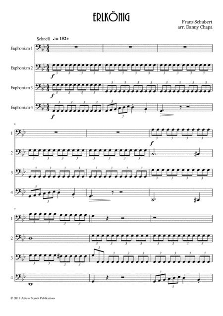 Erlknig Arranged For Euphonium Quartet Page 2