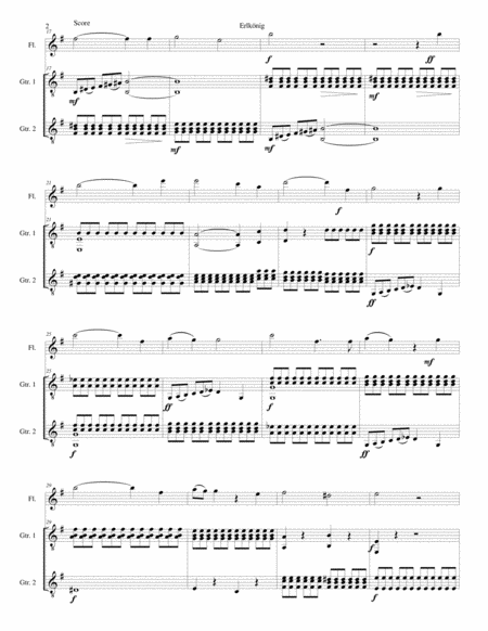 Erlknig The Erlking For Flute And 2 Guitars Page 2