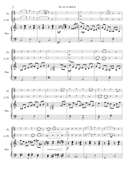 Es Es Es Und Es For Flute Alto Flute And Piano Page 2