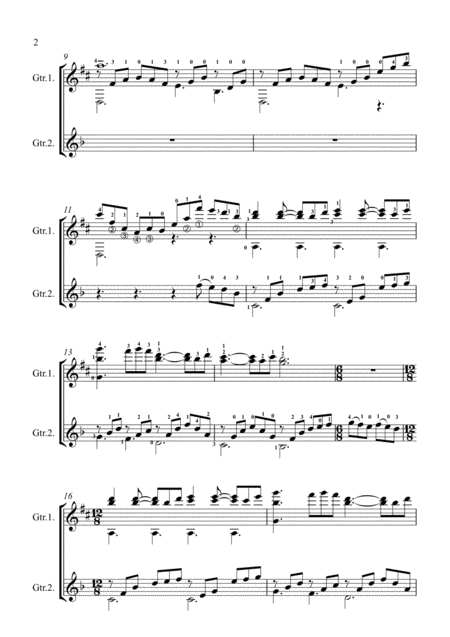 Esercizio No 2 Canzone For Two Guitars Page 2