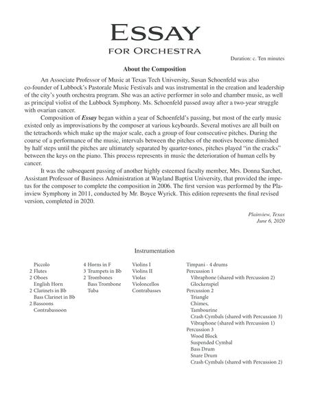 Essay For Orchestra Page 2