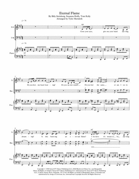 Eternal Flame For Satb Choir And Piano Page 2