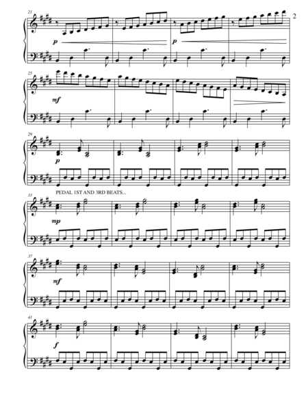 Etude 1 0 2 0 For Piano Solo From 25 Etudes Using Symmetry Mirroring And Intervals Page 2