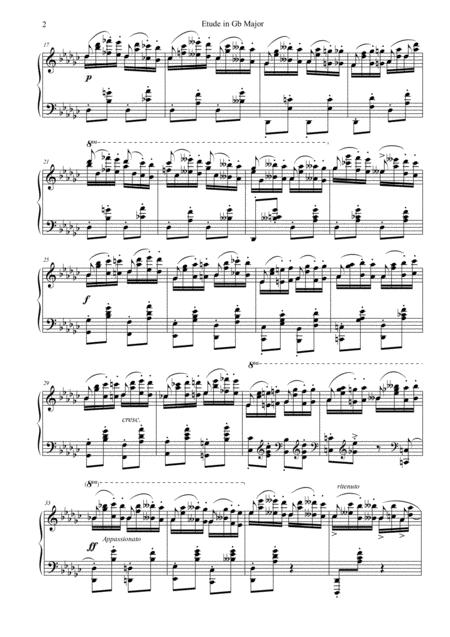 Etude In Gb Major Page 2