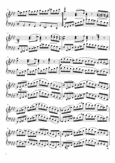 Etude Pour Piano En F Mineur Piano Study In F Minor Page 2