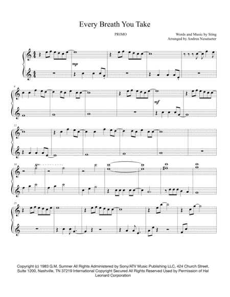 Every Breath You Take Duet Page 2