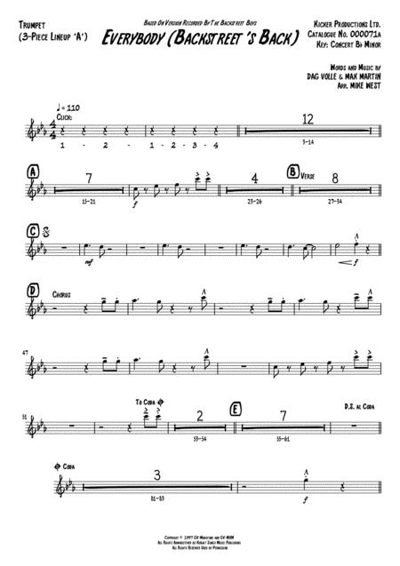 Everybody Backstreet Back 3 Piece Brass Section A Page 2