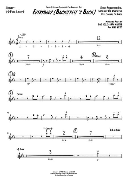 Everybody Backstreet Back 4 Piece Brass Section Page 2