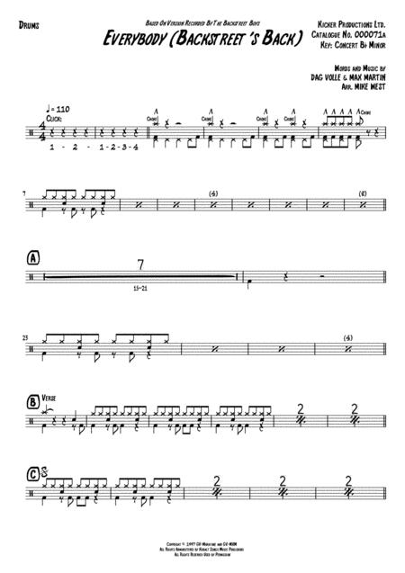 Everybody Backstreet Back Drums Page 2