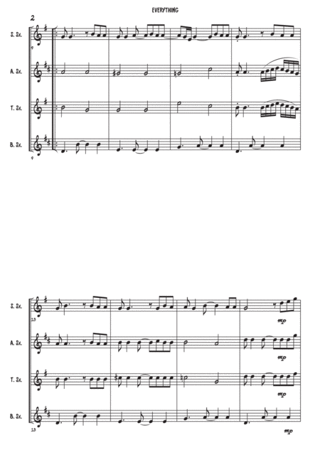 Everything Saxophone Quartet Page 2