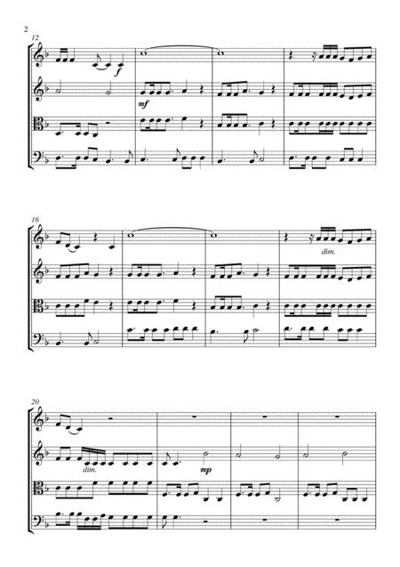 Everywhere String Quartet Score And Parts Page 2