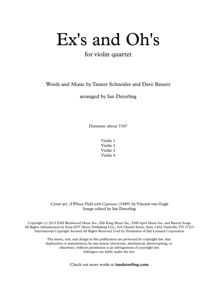 Exs Ohs For Violin Quartet Page 2