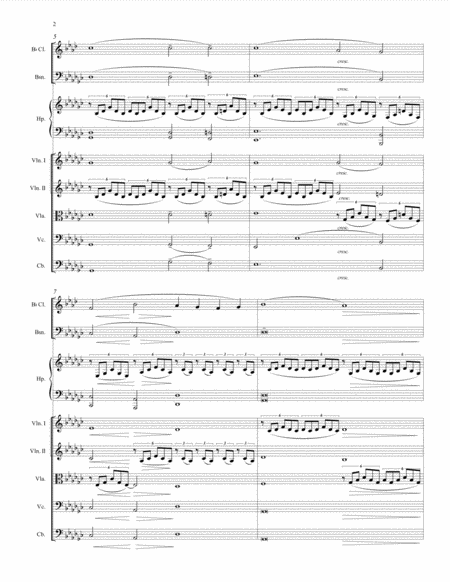 F Schubert Impromptu Op 90 No 3 Arranged By A Leytush For Clarinet Bassoon Solo Harp Strings Page 2