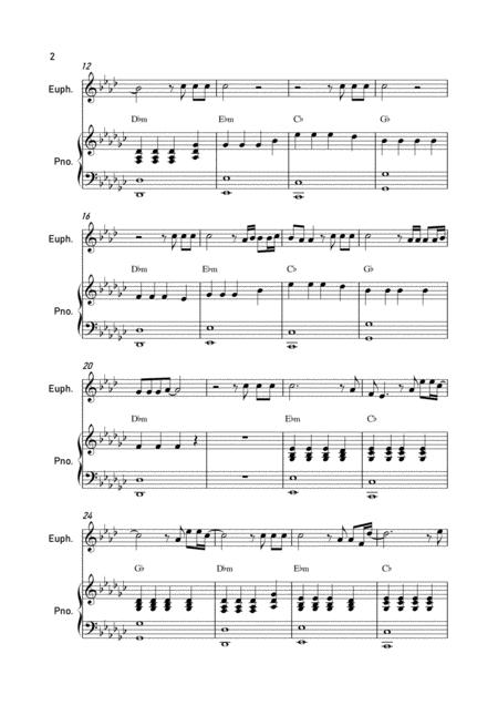 Faded By Alan Walker Euphonium And Piano Page 2