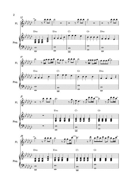 Faded By Alan Walker Flute And Piano Page 2