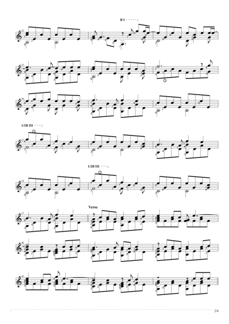 Faded Solo Guitar Score Page 2