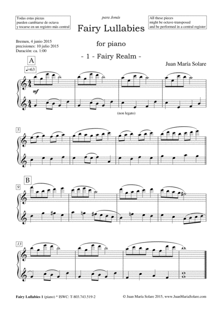 Fairy Lullabies 7 Piano Pieces Page 2
