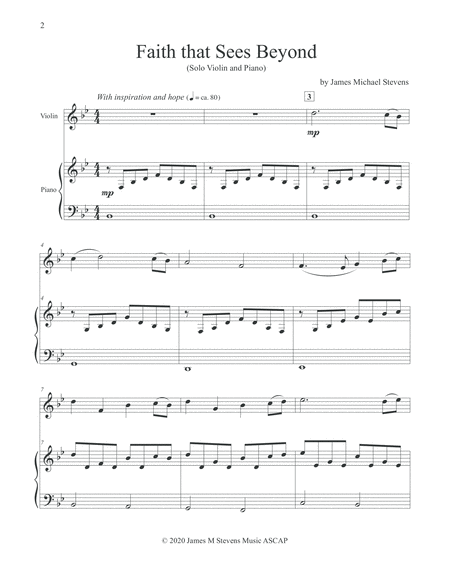 Faith That Sees Beyond Violin Piano Page 2