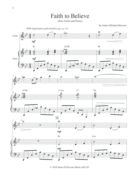 Faith To Believe Violin Piano Page 2