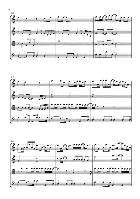 Faithfully String Quartet Score And Parts Page 2