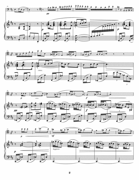 Falla Seguidillas From El Sombrero De Tres Picos Arranged For Cello And Piano Page 2