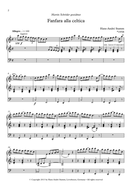 Fanfara Alla Celtica For Organ Page 2