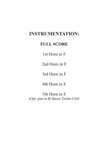 Fanfare And Ode To Joy For French Horn Quintet Page 2