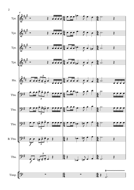 Fanfare For Tony Score And Parts Page 2