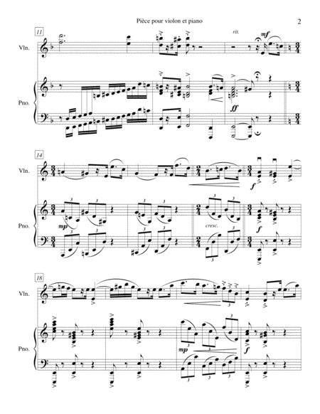 Fantaisie For Violin And Piano Page 2